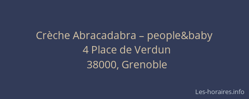 Crèche Abracadabra – people&baby