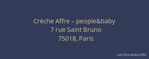 Crèche Affre – people&baby