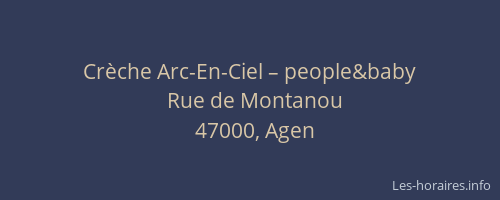 Crèche Arc-En-Ciel – people&baby