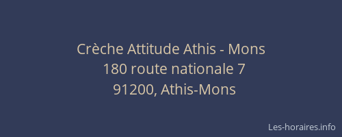 Crèche Attitude Athis - Mons