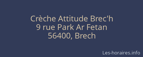 Crèche Attitude Brec'h