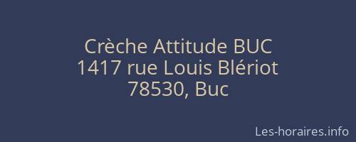 Crèche Attitude BUC