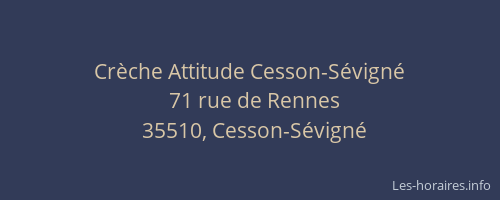 Crèche Attitude Cesson-Sévigné