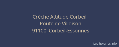 Crèche Attitude Corbeil