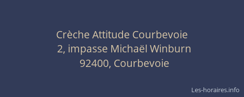 Crèche Attitude Courbevoie