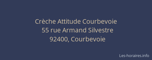 Crèche Attitude Courbevoie