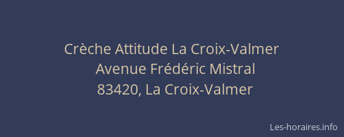 Crèche Attitude La Croix-Valmer