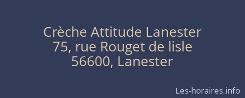 Crèche Attitude Lanester