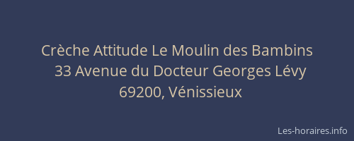 Crèche Attitude Le Moulin des Bambins