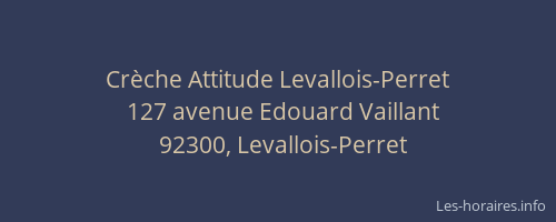 Crèche Attitude Levallois-Perret
