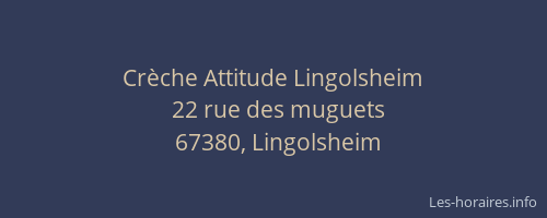 Crèche Attitude Lingolsheim