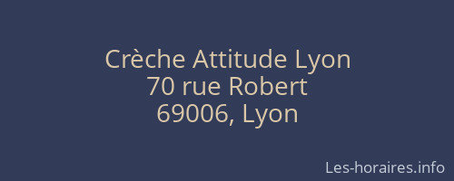 Crèche Attitude Lyon