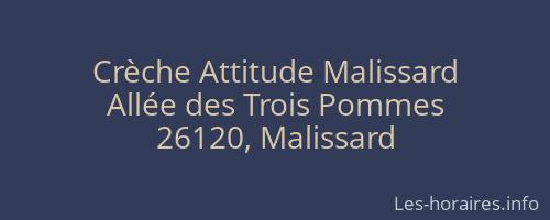 Crèche Attitude Malissard