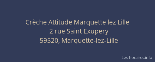 Crèche Attitude Marquette lez Lille