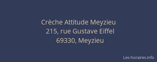 Crèche Attitude Meyzieu