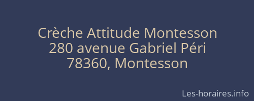 Crèche Attitude Montesson