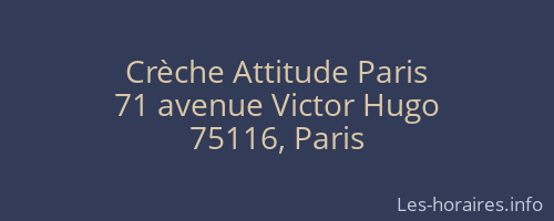 Crèche Attitude Paris