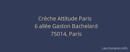 Crèche Attitude Paris