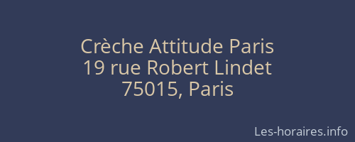 Crèche Attitude Paris