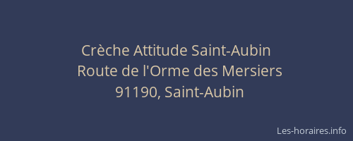 Crèche Attitude Saint-Aubin