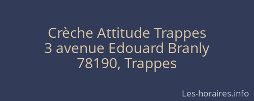 Crèche Attitude Trappes