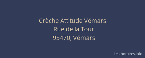 Crèche Attitude Vémars