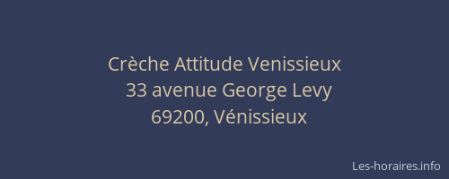 Crèche Attitude Venissieux