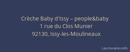 Crèche Baby d'Issy – people&baby