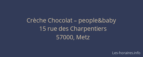 Crèche Chocolat – people&baby