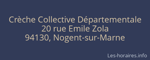 Crèche Collective Départementale