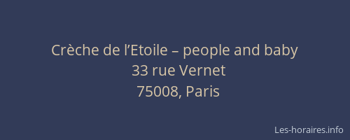 Crèche de l’Etoile – people and baby