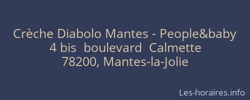 Crèche Diabolo Mantes - People&baby