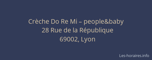Crèche Do Re Mi – people&baby