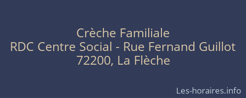 Crèche Familiale