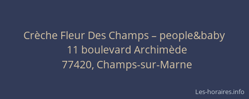Crèche Fleur Des Champs – people&baby
