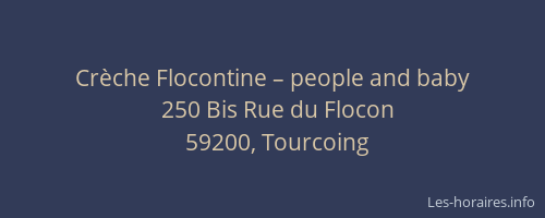 Crèche Flocontine – people and baby