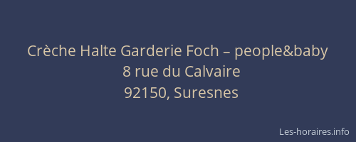 Crèche Halte Garderie Foch – people&baby
