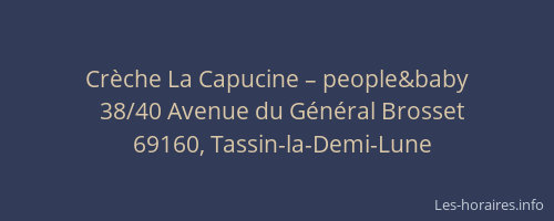 Crèche La Capucine – people&baby