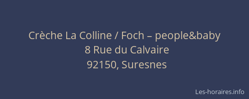 Crèche La Colline / Foch – people&baby