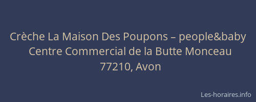 Crèche La Maison Des Poupons – people&baby