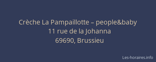 Crèche La Pampaillotte – people&baby
