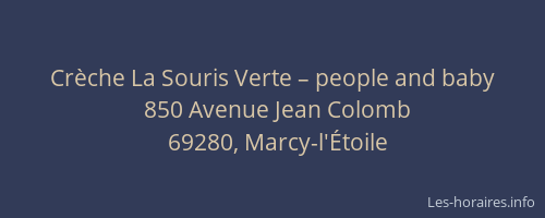 Crèche La Souris Verte – people and baby