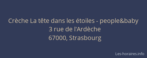 Crèche La tête dans les étoiles - people&baby