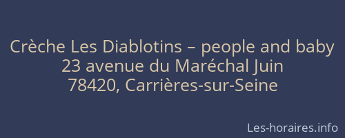 Crèche Les Diablotins – people and baby