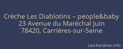 Crèche Les Diablotins – people&baby
