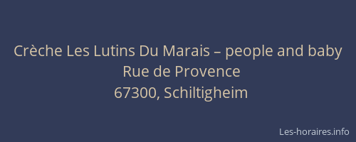 Crèche Les Lutins Du Marais – people and baby