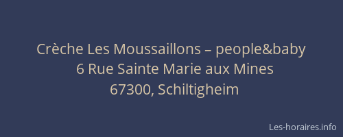 Crèche Les Moussaillons – people&baby