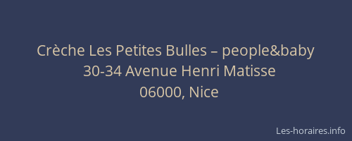 Crèche Les Petites Bulles – people&baby