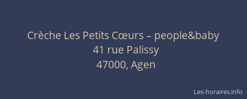 Crèche Les Petits Cœurs – people&baby