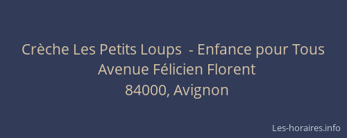 Crèche Les Petits Loups  - Enfance pour Tous